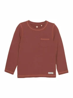 En Fant Jungen<Jungen Langarmshirt rot uni