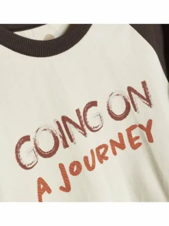 En Fant Jungen<Jungen Langarmshirt sand uni