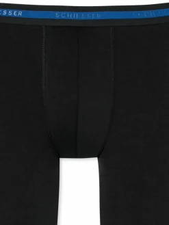 Schiesser Jungen<Jungen Lange Unterhose - 95/5 schwarz uni