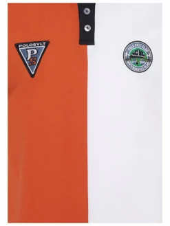 Polo Sylt Jungen<Jungen Polo orange bedruckt