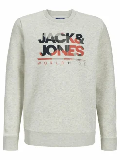 Jack & Jones Junior Jungen<Jungen Pullover weiß bedruckt