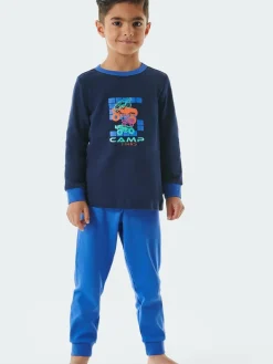 Schiesser Jungen<Jungen Pyjama - Boys World marine bedruckt