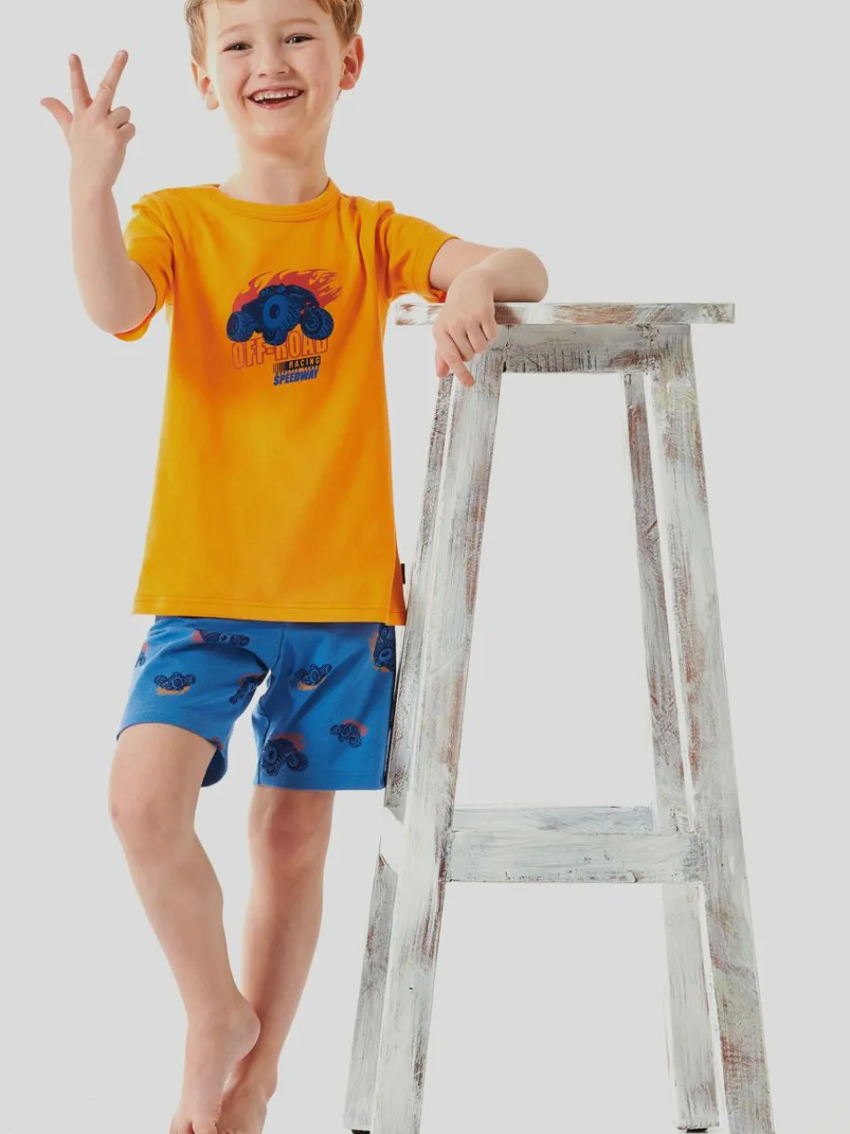 Schiesser Jungen>Jungen Pyjama - Boys World Organic Cotton
