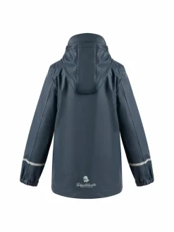 Schmuddelwedda Jungen<Jungen Regenjacke blau uni