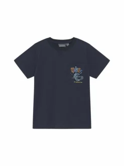 ColorKids Jungen<Jungen Rundhalsshirt - COT blau bedruckt
