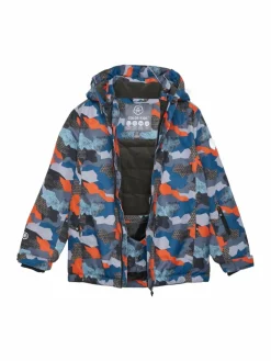 ColorKids Jungen<Jungen Skijacke blau gemustert