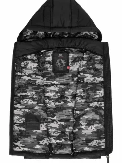 Ragwear Jungen<Jungen Steppweste - Vitek schwarz uni