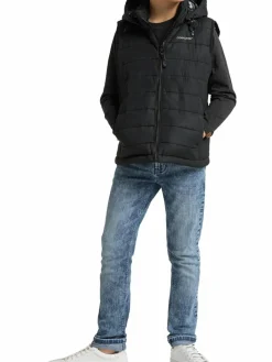 Ragwear Jungen<Jungen Steppweste - Vitek schwarz uni