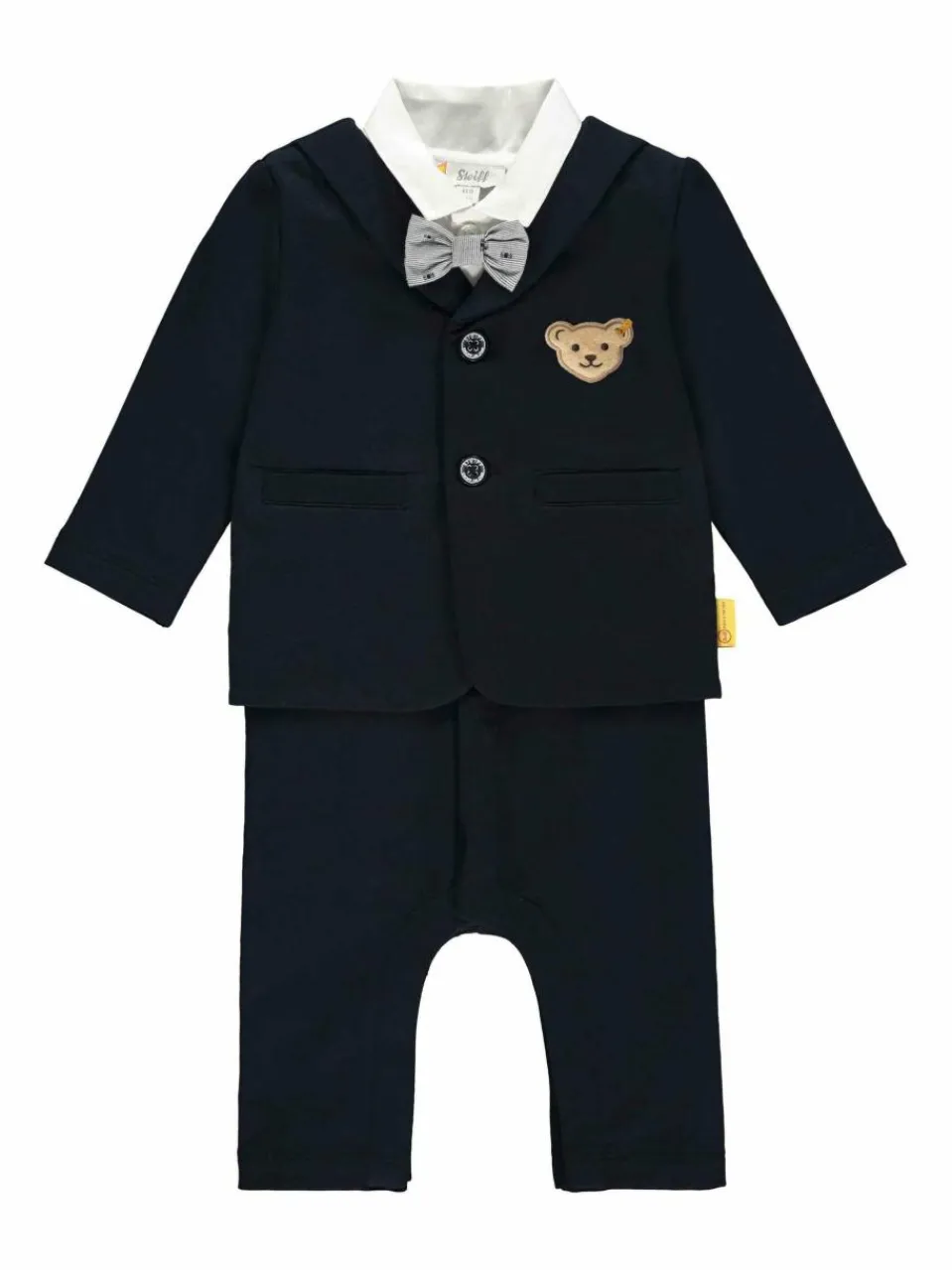 Steiff Jungen<Jungen Strampler - Special Day blau uni