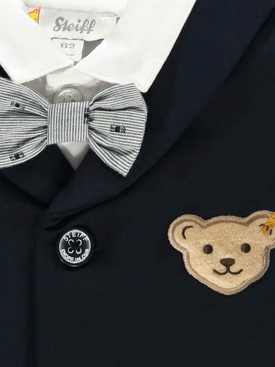 Steiff Jungen<Jungen Strampler - Special Day blau uni