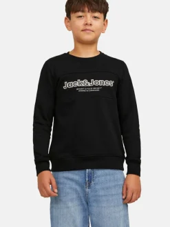 Jack & Jones Junior Jungen<Jungen Sweatshirt schwarz bedruckt
