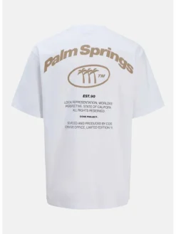 Jack & Jones Junior Jungen<Jungen T-Shirt weiß bedruckt