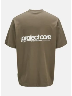 Jack & Jones Junior Jungen<Jungen T-Shirt braun bedruckt