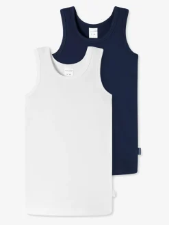 Schiesser Jungen<Jungen Unterhemden - 2er-Pack Basic Kids weiß uni