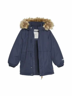 Minymo Jungen<Jungen Winterjacke blau uni