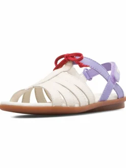 Camper Mädchen<Kids Sandalen - Right weiß uni