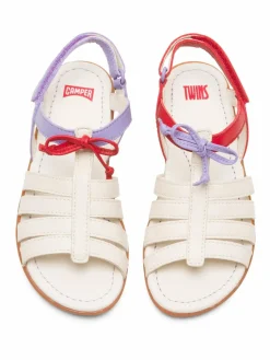 Camper Mädchen<Kids Sandalen - Right weiß uni