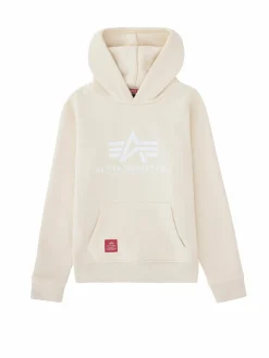 Alpha Industries Jungen<Kinder Kapuzensweatshirt weiß bedruckt