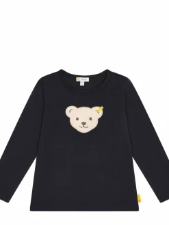 Steiff Jungen|Mädchen<Kinder Langarmshirt - Classic blau uni