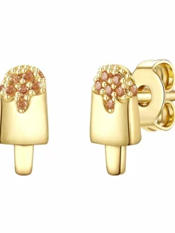 Glanzstücke München Jungen|Mädchen<Kinder Ohrstecker gold uni