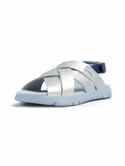 Camper Mädchen|Jungen<Kinder Sandalen - Oruga silber uni