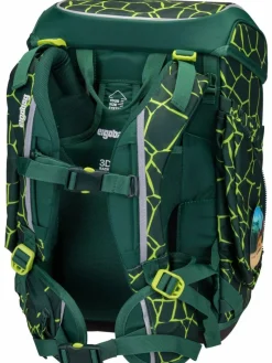 ergobag Jungen|Mädchen<Kinder Schulranzen - cubo Set grün uni