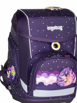 ergobag Jungen<Kinder Schulranzen - cubo Set GLOW mehrfarbig gemustert