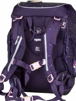 ergobag Jungen<Kinder Schulranzen - cubo Set GLOW mehrfarbig gemustert