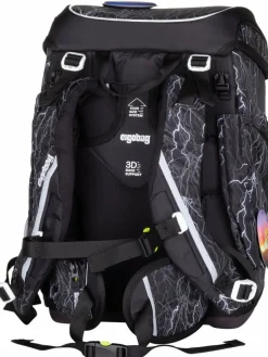 ergobag Jungen<Kinder Schulranzen - cubo Set GLOW mehrfarbig gemustert