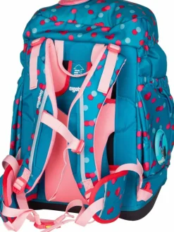 ergobag Jungen|Mädchen<Kinder Schulranzen - maxi Set blau uni