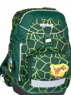 ergobag Jungen|Mädchen<Kinder Schulranzen - pack Set grün uni