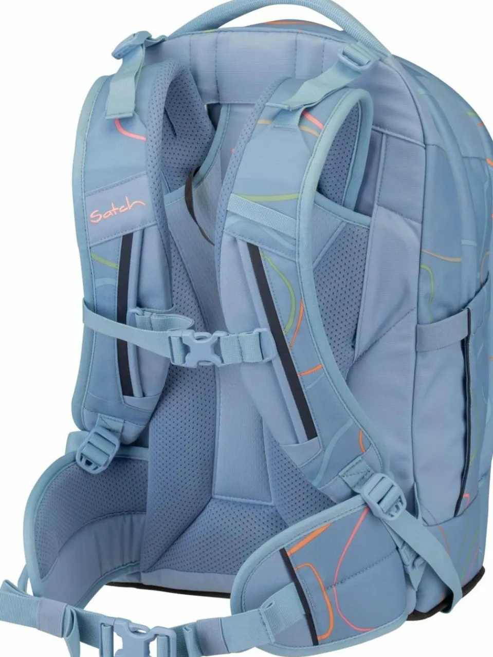 satch Jungen|Mädchen<Kinder Schulranzen - Pack blau uni