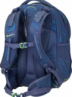 satch Jungen<Kinder Schulranzen - Match blau uni