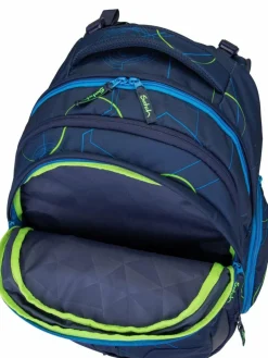 satch Jungen<Kinder Schulranzen - Match blau uni