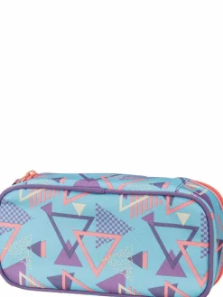 satch Jungen<Kinder Stifteetui - Schlamperbox aqua gemustert