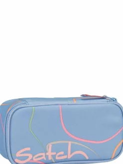 satch Jungen|Mädchen<Kinder Stifteetui - Schlamperbox blau uni