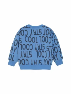 Minymo Jungen|Mädchen<Kinder Sweater - MISweatshirt blau bedruckt