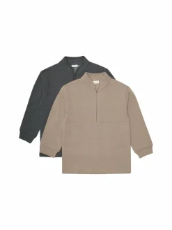 Minymo Jungen|Mädchen<Kinder Troyer - MISweatshirt braun meliert