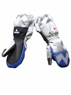 WeeDo Jungen|Mädchen<Kinder Unisex Handschuhe silber bedruckt