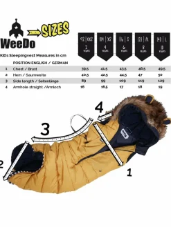 WeeDo Jungen<Kinder Unisex Schlafsackweste braun uni