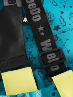 WeeDo Mädchen<Kinder Unisex Schneehose blau bedruckt