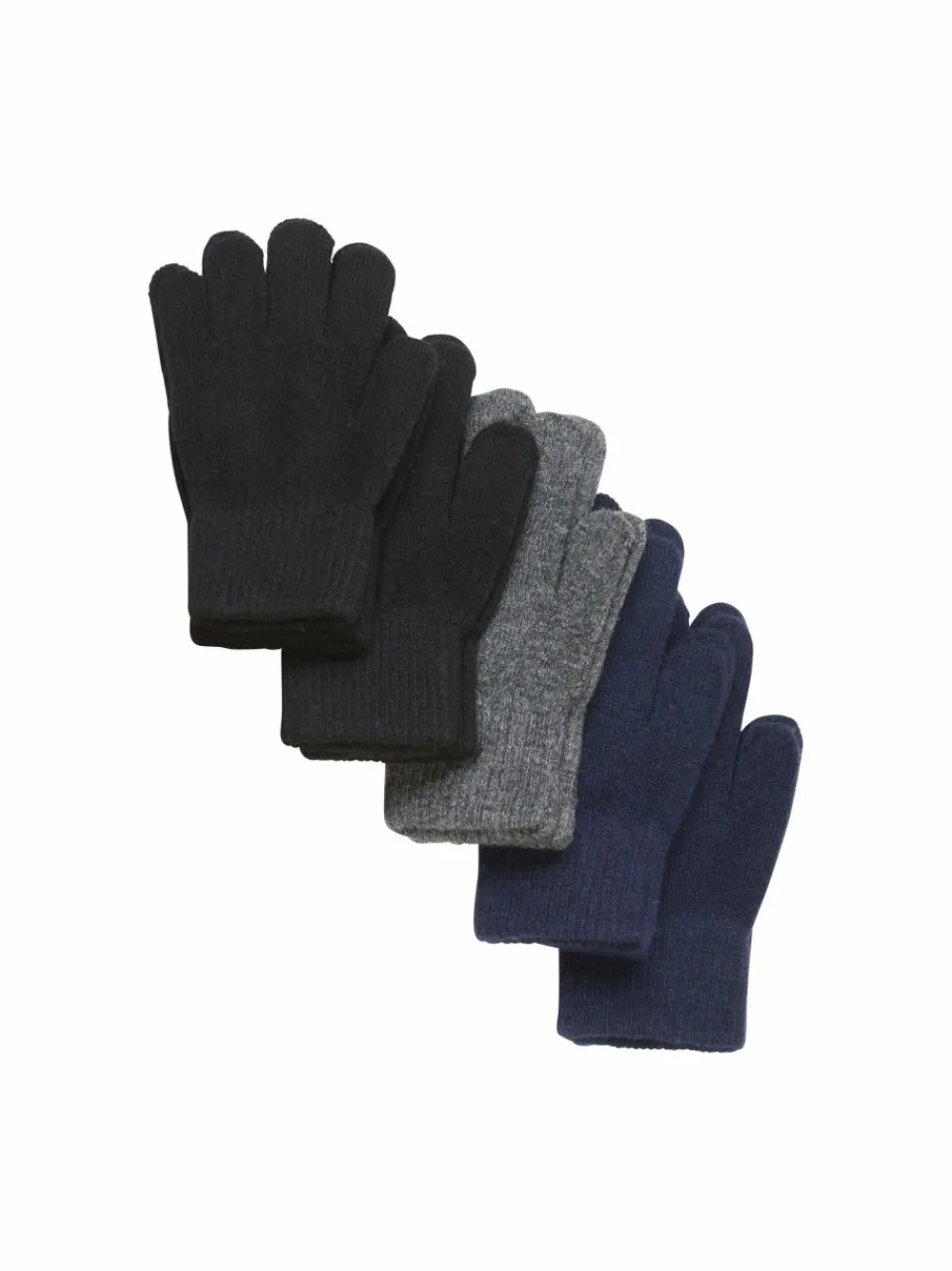 CeLaVie Jungen|Mädchen<Kinder Unisex Strickhandschuhe - CEMagic schwarz uni