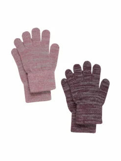 CeLaVie Jungen|Mädchen<Kinder Unisex Strickhandschuhe - CEMagic bordeaux meliert