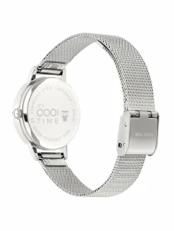 Cool Time Mädchen<Mädchen Armbanduhr silber uni