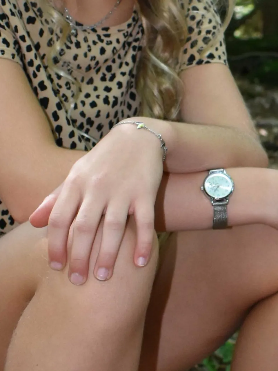 Cool Time Mädchen<Mädchen Armbanduhr silber uni