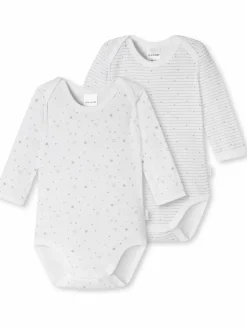 Schiesser Mädchen<Mädchen Baby Bodies - 2er-Pack mehrfarbig bedruckt