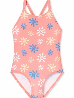 Schiesser Mädchen<Mädchen Badeanzug - Aqua Kids Girl pink bedruckt