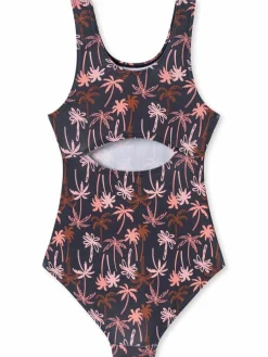 Schiesser Mädchen<Mädchen Badeanzug - Aqua Teens Girl mehrfarbig bedruckt