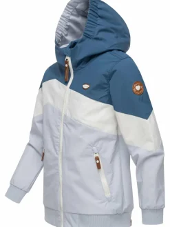 Ragwear Mädchen<Mädchen Übergangsjacke - Kristla Block indigo gestreift