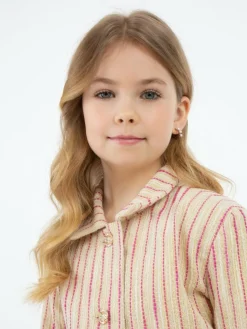 Faina Mädchen<Mädchen Blazerjacke pink gestreift